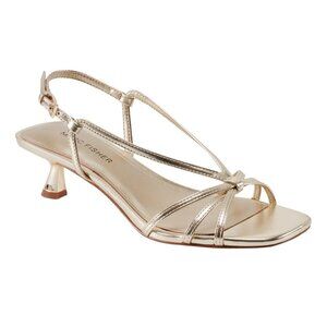 Marc Fisher Women's Raveny Strappy Kitten Heel Sandals - Gold